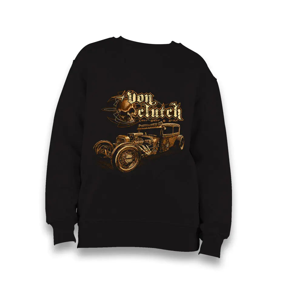 Old Car - Von Clutch Kid's Black Sweatshirt - Premium  from W.E.N.S. WIND - Just 7990! Shop now at W.E.N.S. WIND