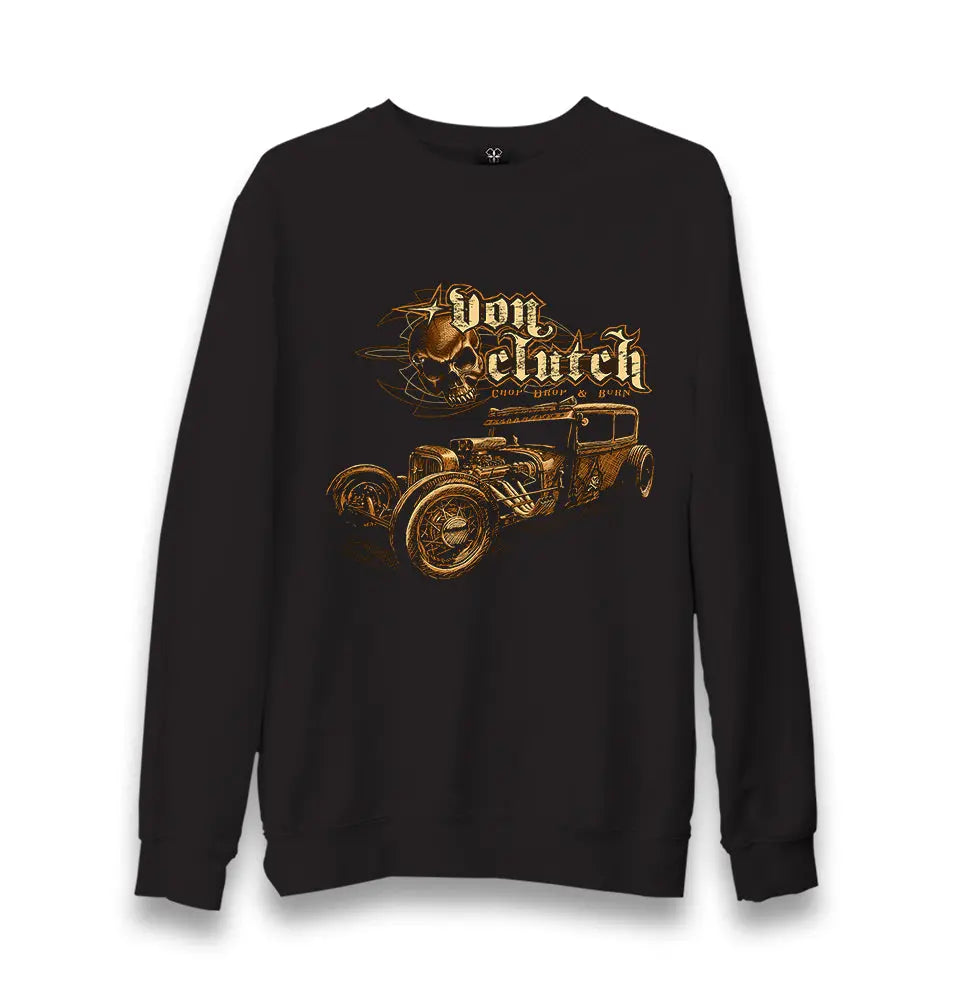 Old Car - Von Clutch Unisex Black Sweatshirt - Premium  from W.E.N.S. WIND - Just 10990! Shop now at W.E.N.S. WIND