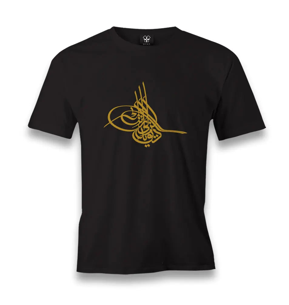 Ottoman Signiture Men's Black Tshirt - Premium  from W.E.N.S. WIND - Just 6490! Shop now at W.E.N.S. WIND