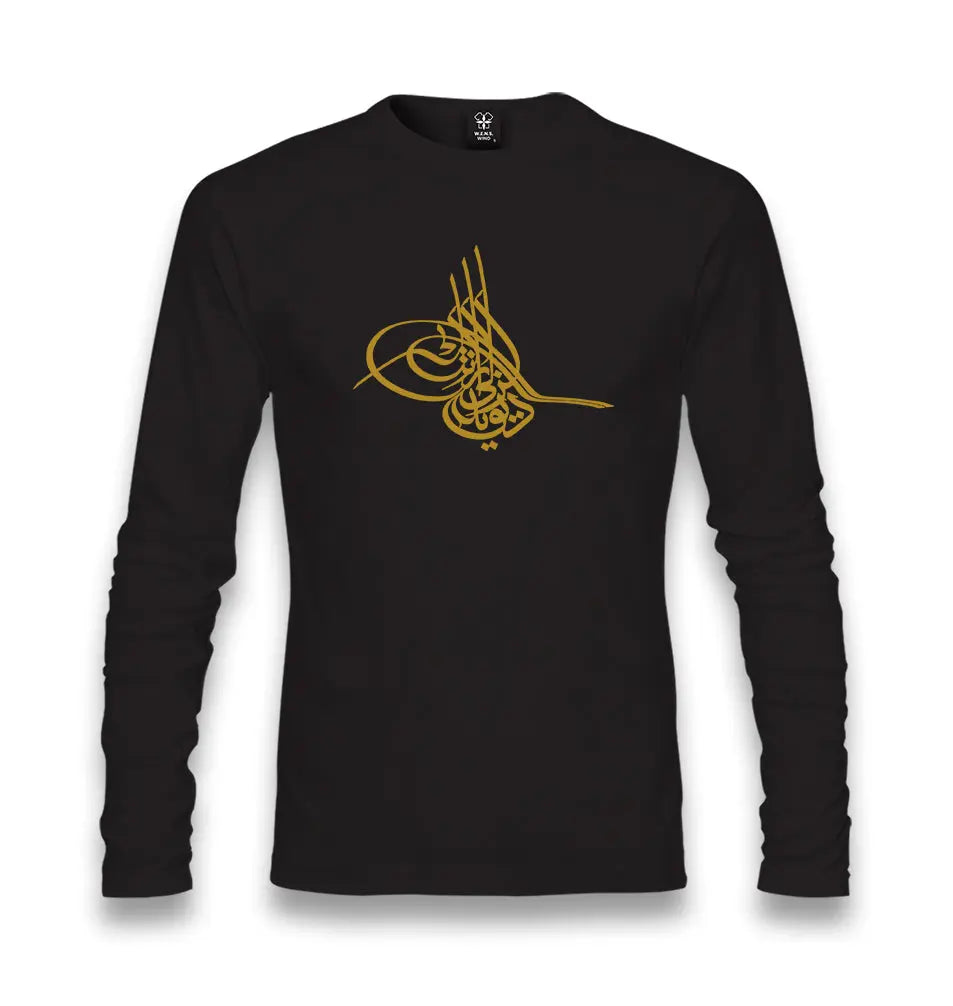 Ottoman Signiture Unisex Black Longsleeve - Premium  from W.E.N.S. WIND - Just 7990! Shop now at W.E.N.S. WIND