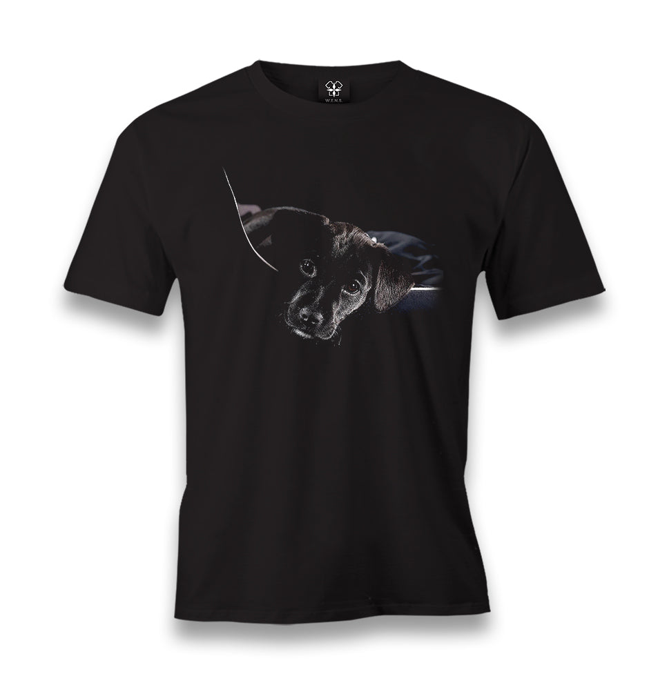 Black Puppy Men's Black Tshirt - Premium  from W.E.N.S. WIND - Just 6490! Shop now at W.E.N.S. WIND