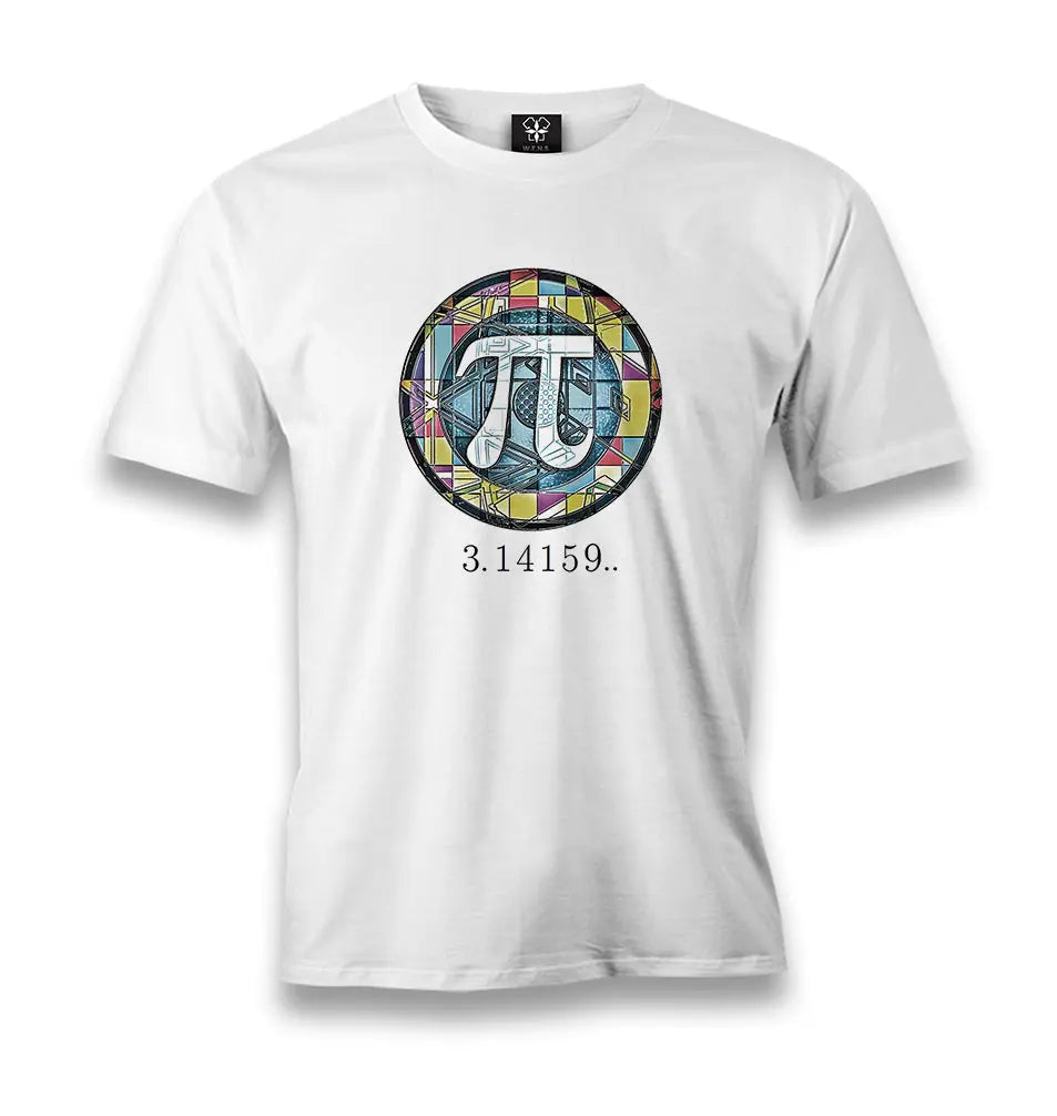 Mathematics - Pi Number XV Men's White Tshirt - Premium  from W.E.N.S. WIND - Just 6490! Shop now at W.E.N.S. WIND