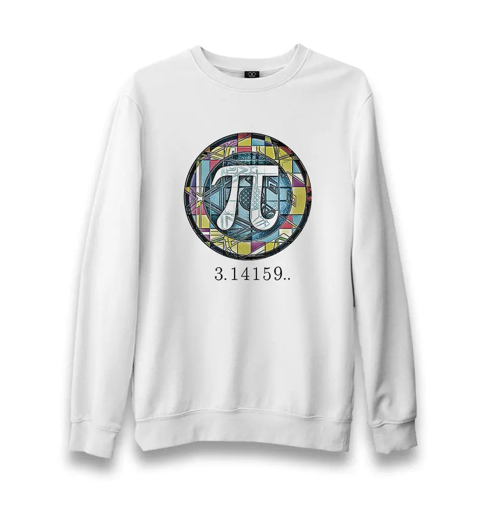 Mathematics - Pi Number XV Unisex White Sweatshirt - Premium  from W.E.N.S. WIND - Just 10990! Shop now at W.E.N.S. WIND