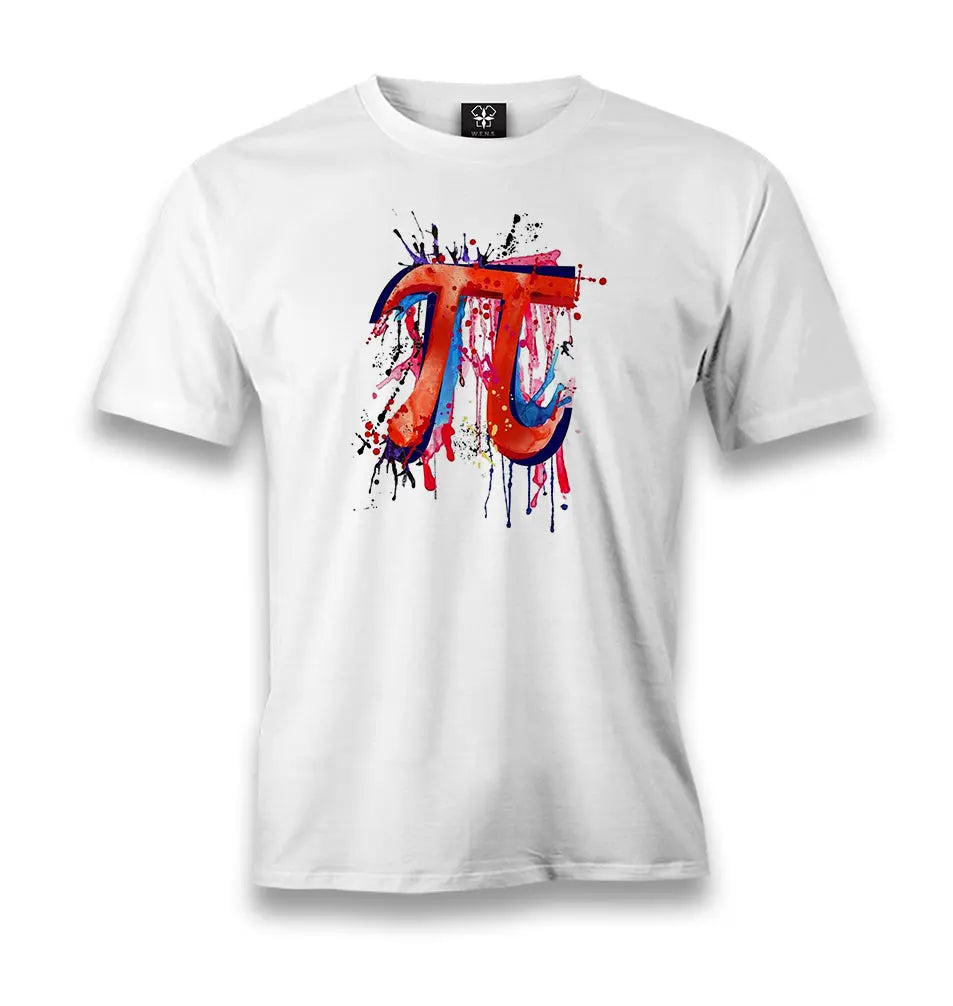 Mathematics - Pi Number XVIII Men's White Tshirt - Premium  from W.E.N.S. WIND - Just 6490! Shop now at W.E.N.S. WIND