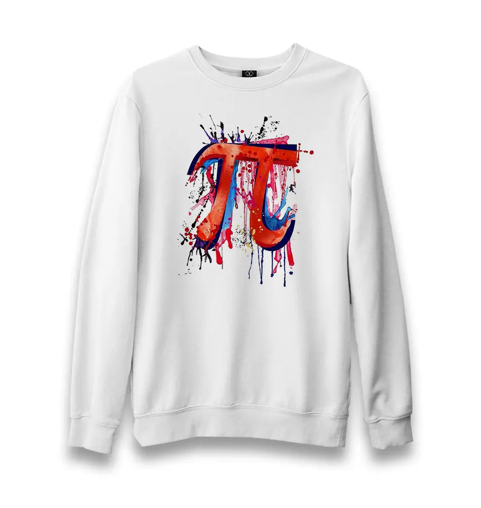 Mathematics - Pi Number XVIII Unisex White Sweatshirt - Premium  from W.E.N.S. WIND - Just 10990! Shop now at W.E.N.S. WIND