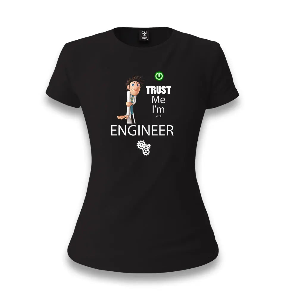 Trust Me Im An Engineer Women's Black T-shirt - Premium  from W.E.N.S. WIND - Just 6490! Shop now at W.E.N.S. WIND