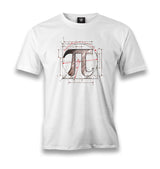 Mathematics - Pi Number XIX Men's White Tshirt - Premium  from W.E.N.S. WIND - Just 6490! Shop now at W.E.N.S. WIND