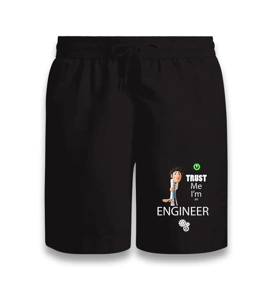 Trust Me Im An Engineer Black Shorts - Premium  from W.E.N.S. WIND - Just 7990! Shop now at W.E.N.S. WIND