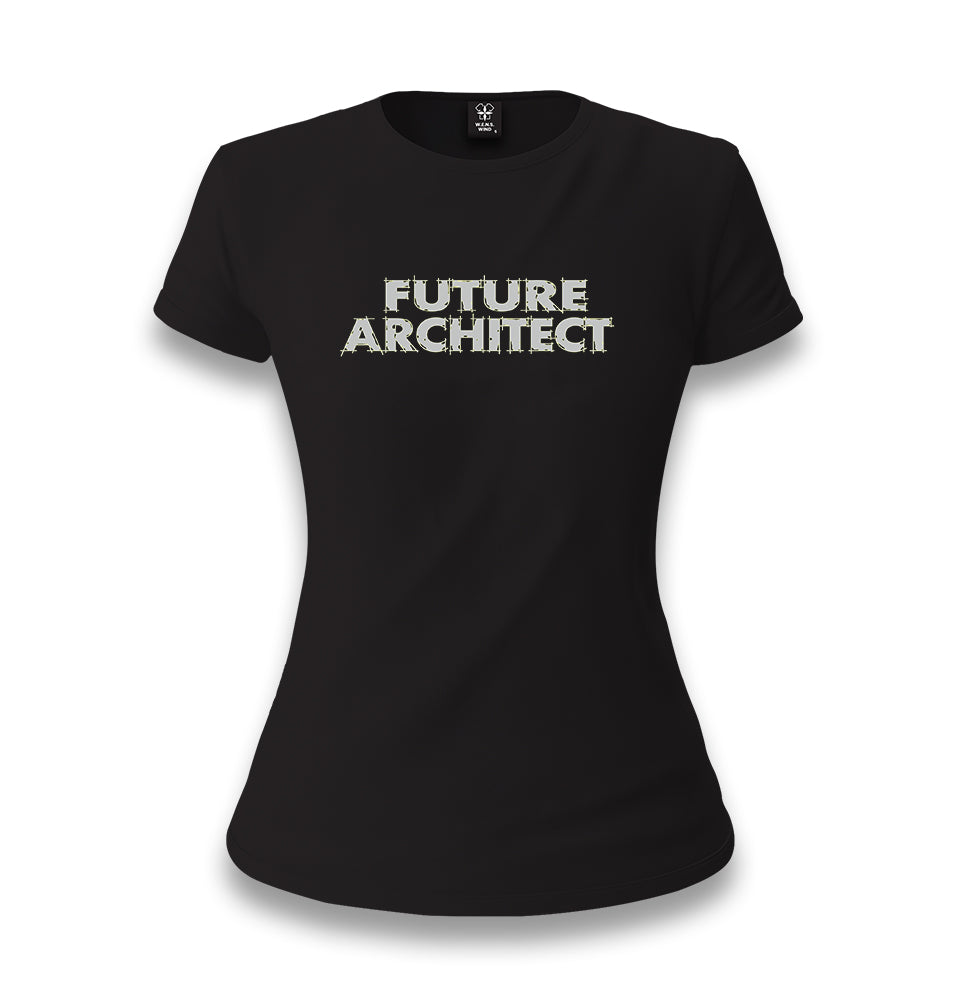 Future Architect Women's Black T-shirt - Premium  from W.E.N.S. WIND - Just 6490! Shop now at W.E.N.S. WIND