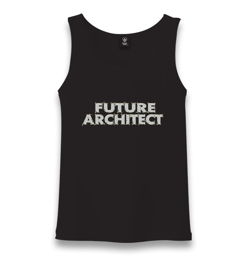 Future Architect Unisex Black Tank Top - Premium  from W.E.N.S. WIND - Just 6490! Shop now at W.E.N.S. WIND