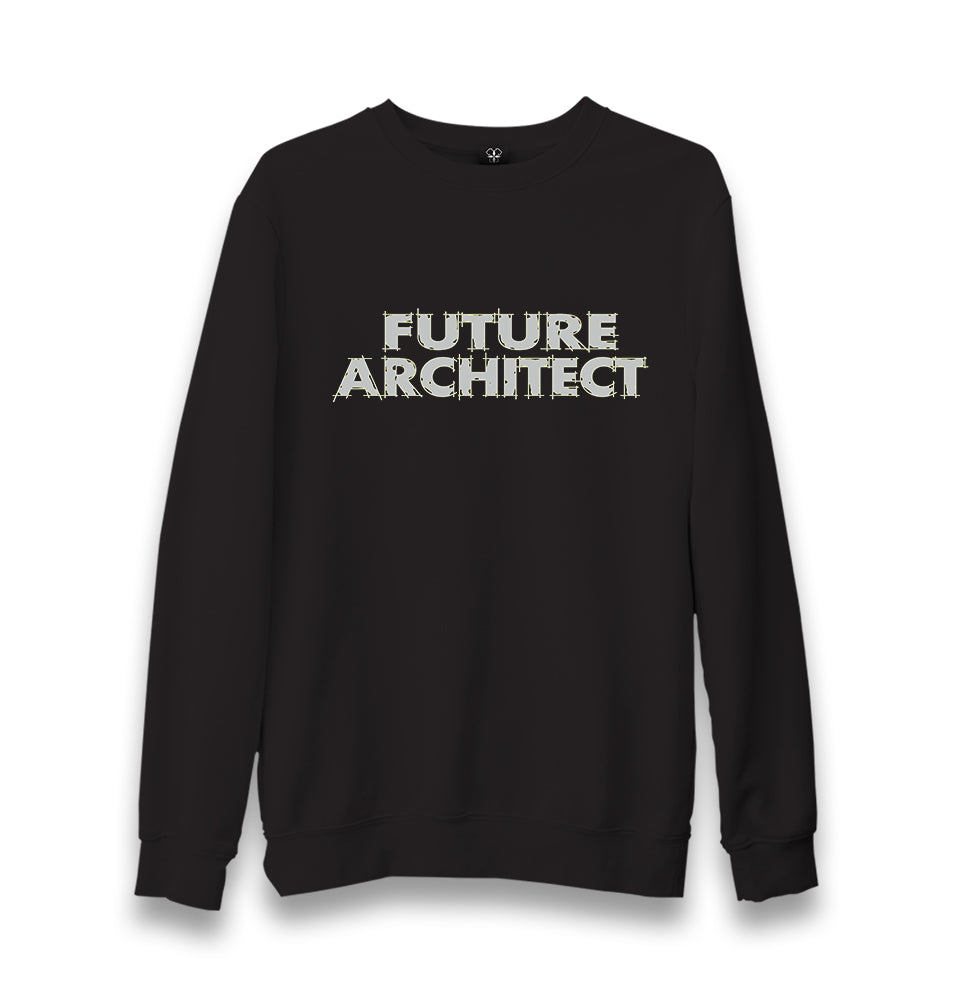 Future Architect Unisex Black Sweatshirt - Premium  from W.E.N.S. WIND - Just 10990! Shop now at W.E.N.S. WIND