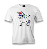 Unicorn - Rainbow Men's White Tshirt - Premium  from W.E.N.S. WIND - Just 6490! Shop now at W.E.N.S. WIND