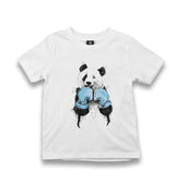 Panda - Boxing Kid's White Tshirt - Premium  from W.E.N.S. WIND - Just 5990! Shop now at W.E.N.S. WIND