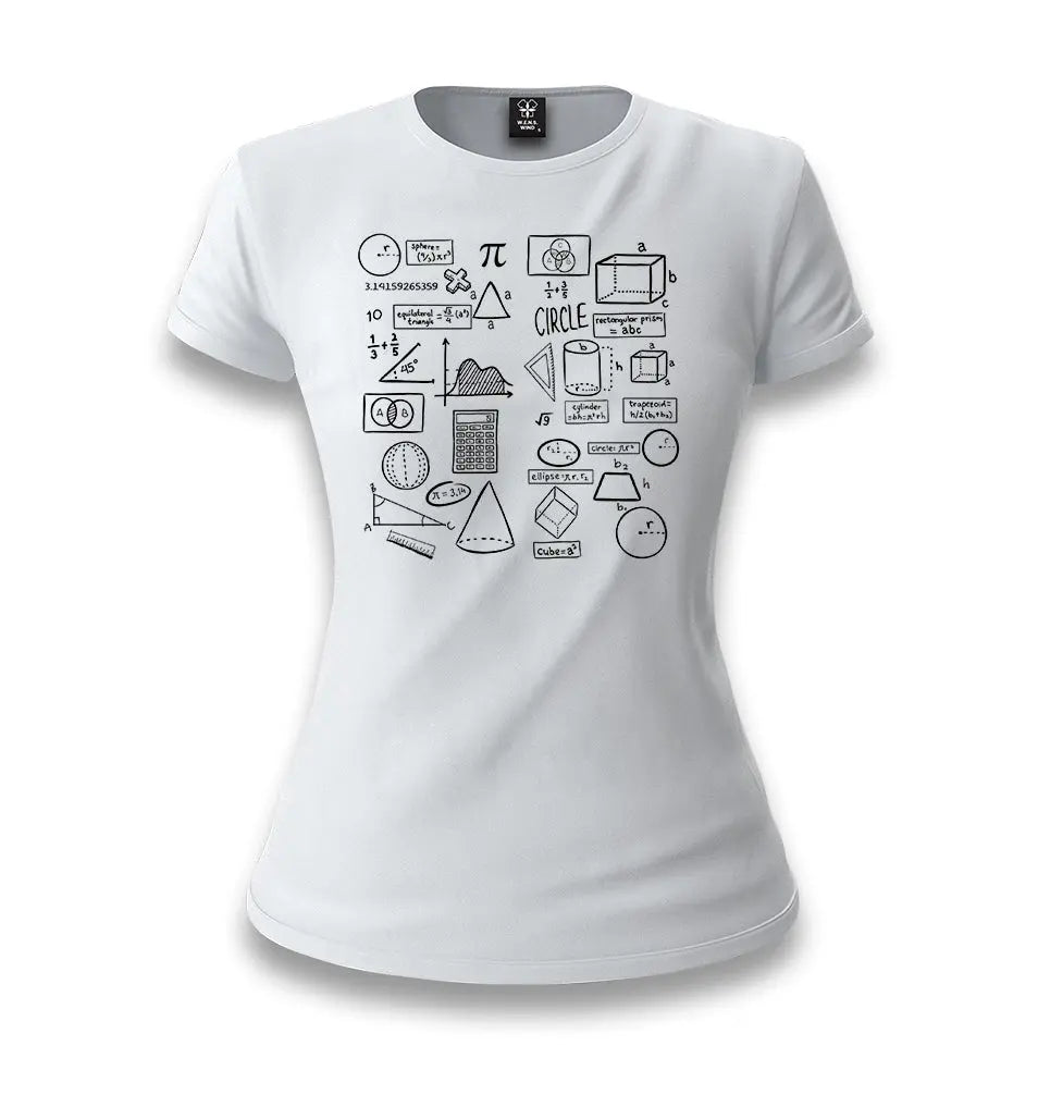 Mathematics - Basics White Women T-shirt - Premium  from W.E.N.S. WIND - Just 6490! Shop now at W.E.N.S. WIND