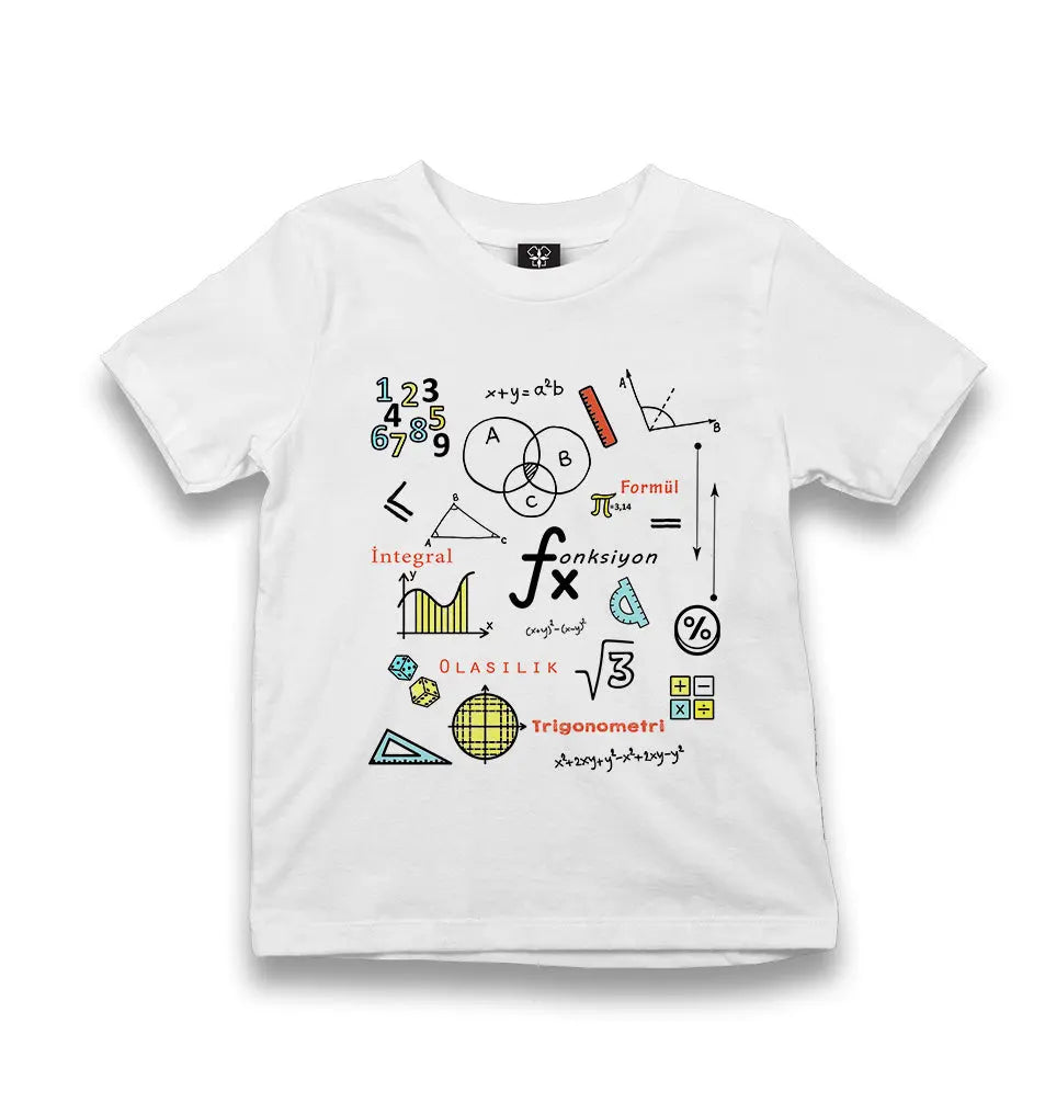 Mathematics - Integral Kid's White Tshirt - Premium  from W.E.N.S. WIND - Just 5990! Shop now at W.E.N.S. WIND