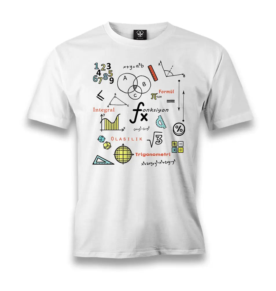 Mathematics - Integral Men's White Tshirt - Premium  from W.E.N.S. WIND - Just 6490! Shop now at W.E.N.S. WIND