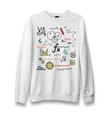 Mathematics - Integral Unisex White Sweatshirt - Premium  from W.E.N.S. WIND - Just 10990! Shop now at W.E.N.S. WIND