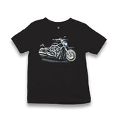 Motorcycle - Riding Free and Wild Kid's Black T-shirt - Premium  from W.E.N.S. WIND - Just 5990! Shop now at W.E.N.S. WIND