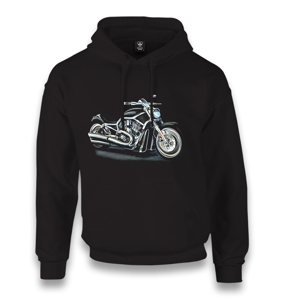 Motorcycle - Riding Free and Wild Unisex Black Hoodie - Premium  from W.E.N.S. WIND - Just 11990! Shop now at W.E.N.S. WIND