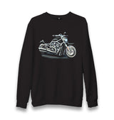 Motorcycle - Riding Free and Wild Unisex Black Sweatshirt - Premium  from W.E.N.S. WIND - Just 10990! Shop now at W.E.N.S. WIND