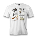 Music - Tuning Men's White Tshirt - Premium  from W.E.N.S. WIND - Just 6490! Shop now at W.E.N.S. WIND