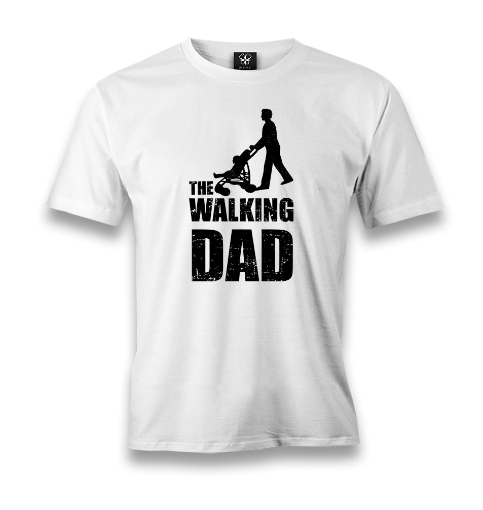 The Walking Dad II Men's White Tshirt - Premium  from W.E.N.S. WIND - Just 6490! Shop now at W.E.N.S. WIND