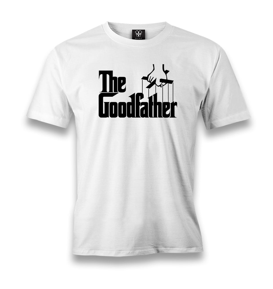 The Goodfather Men's White Tshirt - Premium  from W.E.N.S. WIND - Just 6490! Shop now at W.E.N.S. WIND