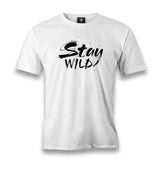 Stay Wild Men's White Tshirt - Premium  from W.E.N.S. WIND - Just 6490! Shop now at W.E.N.S. WIND
