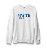 Paste - Ctrl+V Unisex White Sweatshirt - Premium  from W.E.N.S. WIND - Just 10990! Shop now at W.E.N.S. WIND