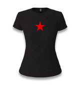 Red Star Women's Black T-shirt - Premium  from W.E.N.S. WIND - Just 6490! Shop now at W.E.N.S. WIND