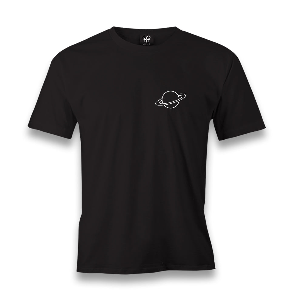 Saturn Logo Men's Black Tshirt - Premium  from W.E.N.S. WIND - Just 6490! Shop now at W.E.N.S. WIND