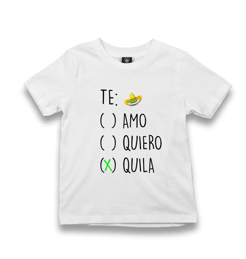 Te Quila Kid's White Tshirt - Premium  from W.E.N.S. WIND - Just 5990! Shop now at W.E.N.S. WIND