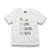Te Quila Kid's White Tshirt - Premium  from W.E.N.S. WIND - Just 5990! Shop now at W.E.N.S. WIND