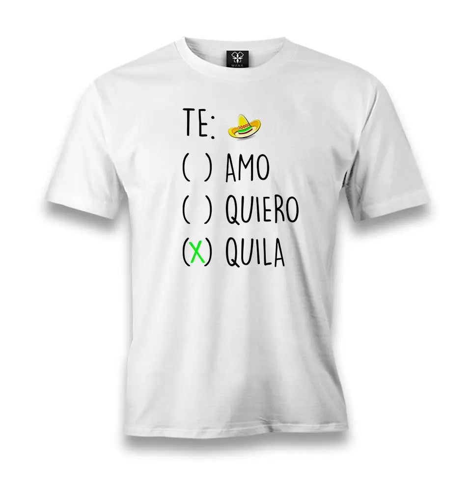 Te Quila Men's White Tshirt - Premium  from W.E.N.S. WIND - Just 6490! Shop now at W.E.N.S. WIND
