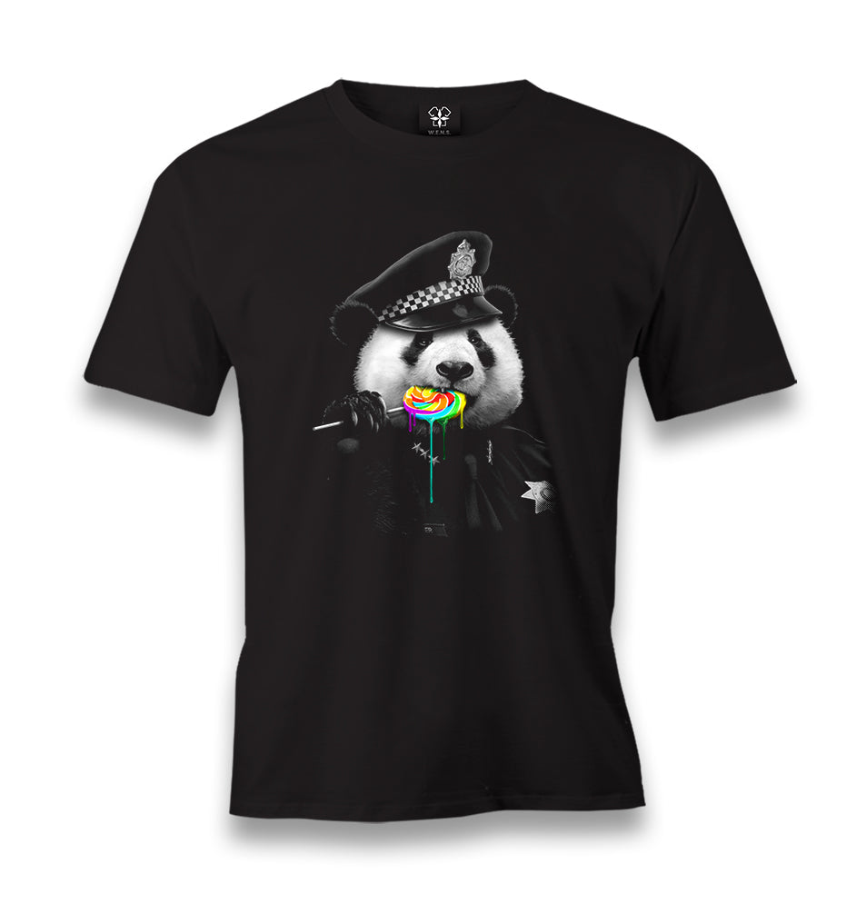Police Panda Men's Black Tshirt - Premium  from W.E.N.S. WIND - Just 6490! Shop now at W.E.N.S. WIND