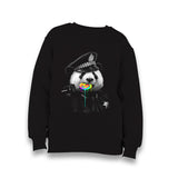 Police Panda Kid's Black Sweatshirt - Premium  from W.E.N.S. WIND - Just 7990! Shop now at W.E.N.S. WIND