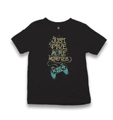 Just Five More Minutes Kid's Black T-shirt - Premium  from W.E.N.S. WIND - Just 5990! Shop now at W.E.N.S. WIND