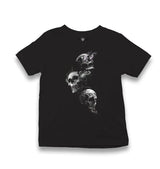 Smoky Skulls Kid's Black T-shirt - Premium  from W.E.N.S. WIND - Just 5990! Shop now at W.E.N.S. WIND