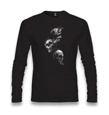 Smoky Skulls Unisex Black Longsleeve - Premium  from W.E.N.S. WIND - Just 7990! Shop now at W.E.N.S. WIND