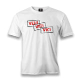 Veni Vidi Vici Men's White Tshirt - Premium  from W.E.N.S. WIND - Just 6490! Shop now at W.E.N.S. WIND