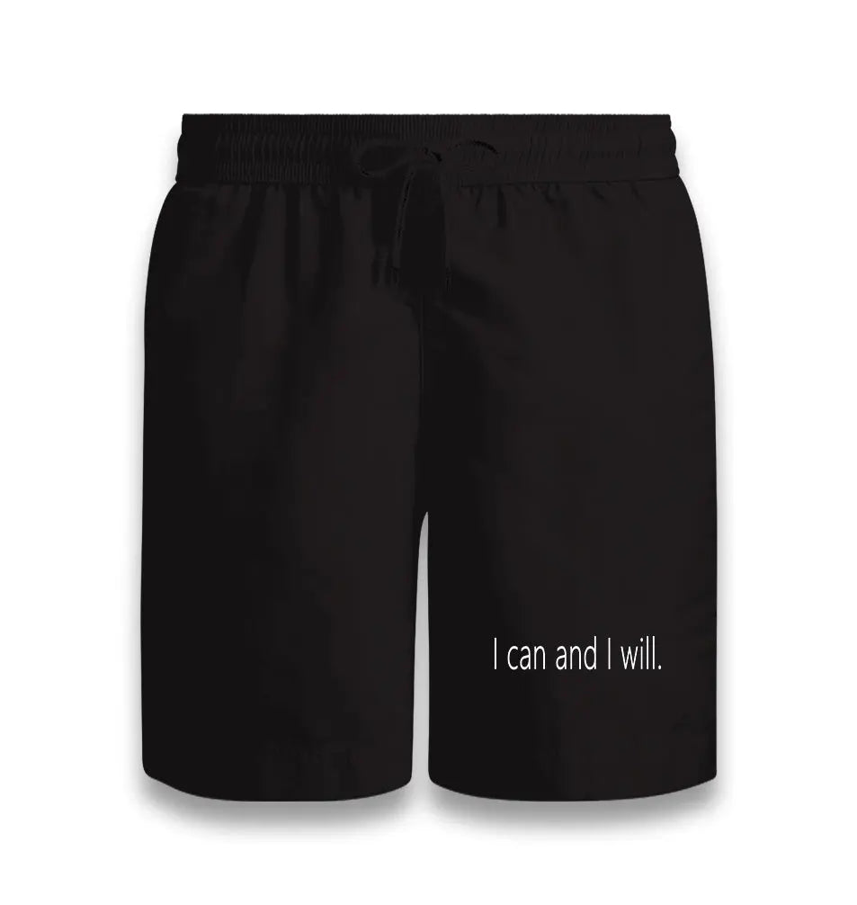 I Can And I Will. Black Shorts - Premium  from W.E.N.S. WIND - Just 7990! Shop now at W.E.N.S. WIND