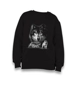 Wolfs - Wild Guardians Kid's Black Sweatshirt - Premium  from W.E.N.S. WIND - Just 7990! Shop now at W.E.N.S. WIND