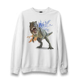 Dinosaur - Trex Unisex White Sweatshirt - Premium  from W.E.N.S. WIND - Just 10990! Shop now at W.E.N.S. WIND