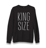 King Size Unisex Black Sweatshirt - Premium  from W.E.N.S. WIND - Just 10990! Shop now at W.E.N.S. WIND