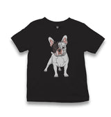 French Bulldog Kid's Black T-shirt - Premium  from W.E.N.S. WIND - Just 5990! Shop now at W.E.N.S. WIND