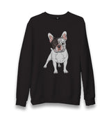 French Bulldog Unisex Black Sweatshirt - Premium  from W.E.N.S. WIND - Just 10990! Shop now at W.E.N.S. WIND