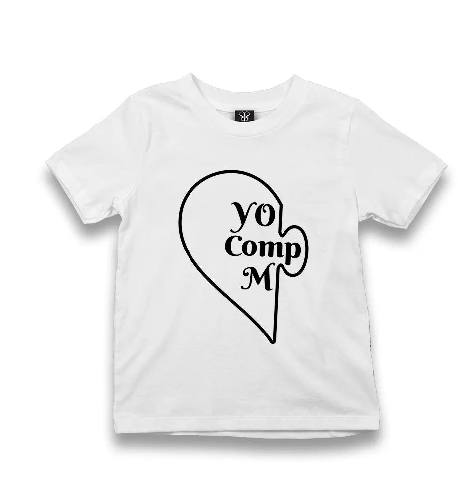 You Complete Me Left - White Kid's White Tshirt - Premium  from W.E.N.S. WIND - Just 5990! Shop now at W.E.N.S. WIND