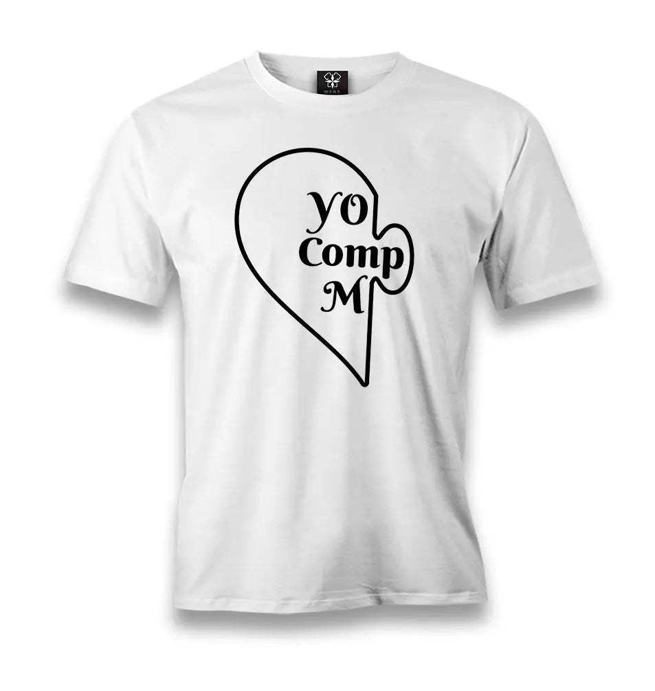 You Complete Me Left - White Men's White Tshirt - Premium  from W.E.N.S. WIND - Just 6490! Shop now at W.E.N.S. WIND