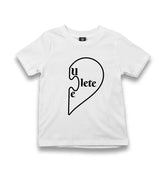 You Complete Me Right - White Kid's White Tshirt - Premium  from W.E.N.S. WIND - Just 5990! Shop now at W.E.N.S. WIND