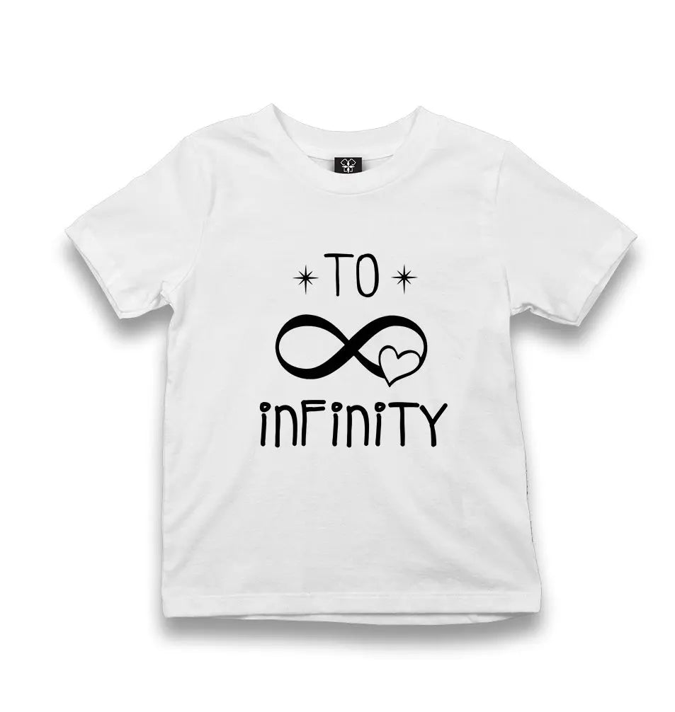 To Infinity Kid's White Tshirt - Premium  from W.E.N.S. WIND - Just 5990! Shop now at W.E.N.S. WIND